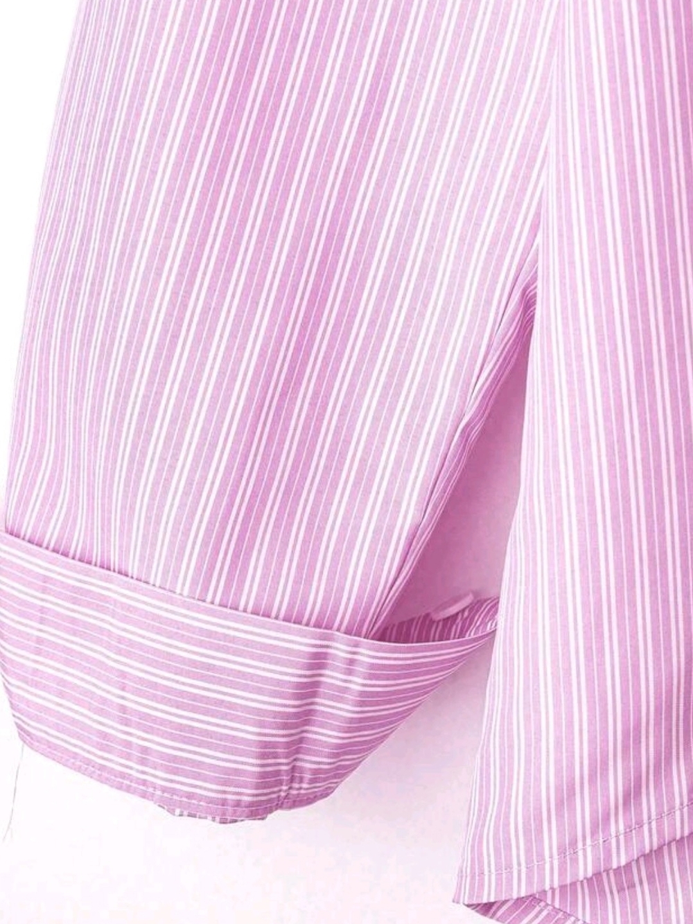 SHEIN Pink Striped Button-Down Shirt - Picture 5 of 5